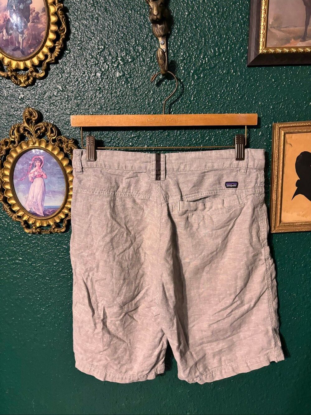 Mens Patagonia Light Gray Hemp Organic Cotton Shorts Size 30 - Picture 4 of 4